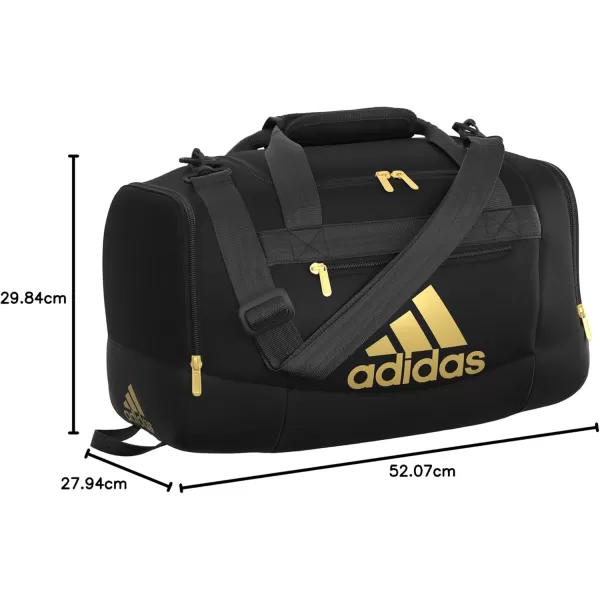 adidas Defender 4 Medium Duffel Bag BlackSilver Metallic One SizeBlackGold Metallic