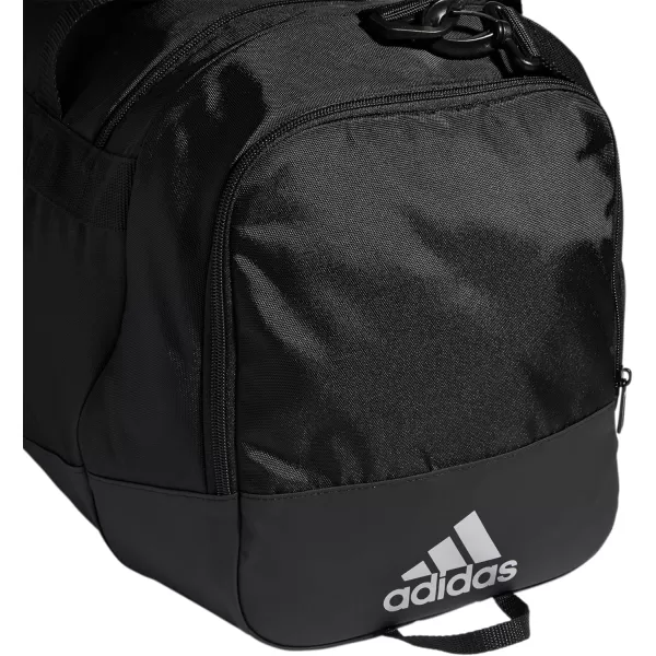 adidas Defender 4 Medium Duffel Bag BlackSilver Metallic One SizeBlackSilver Metallic