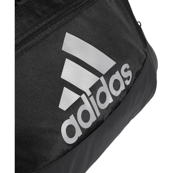 adidas Defender 4 Medium Duffel Bag BlackSilver Metallic One SizeBlackSilver Metallic