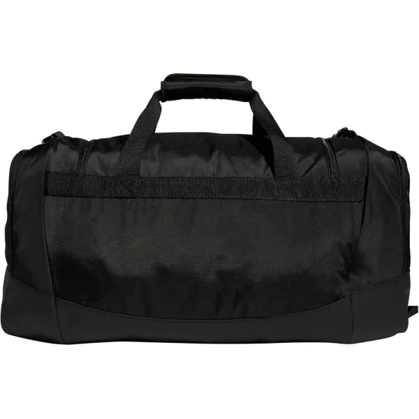 adidas Defender 4 Medium Duffel Bag BlackSilver Metallic One SizeBlackWhite