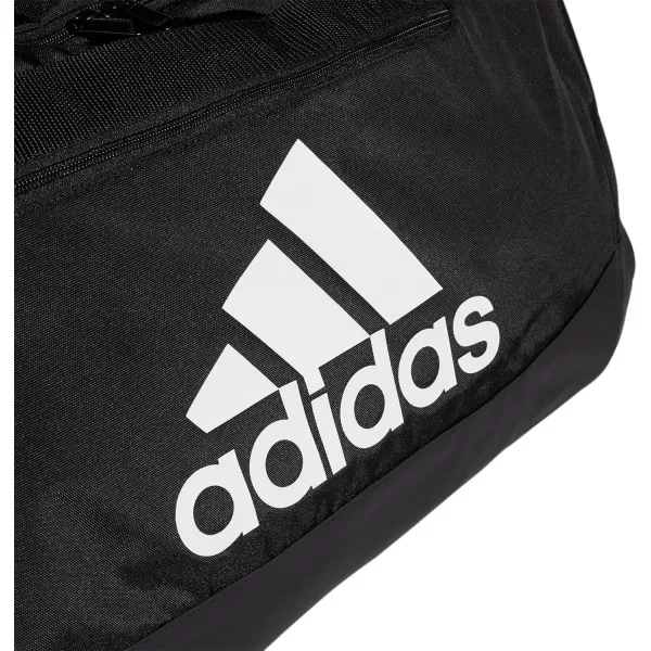 adidas Defender 4 Medium Duffel Bag BlackSilver Metallic One SizeBlackWhite