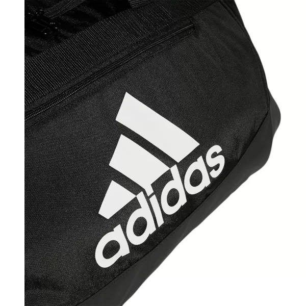 adidas Defender 4 Medium Duffel Bag BlackSilver Metallic One SizeBlackWhite