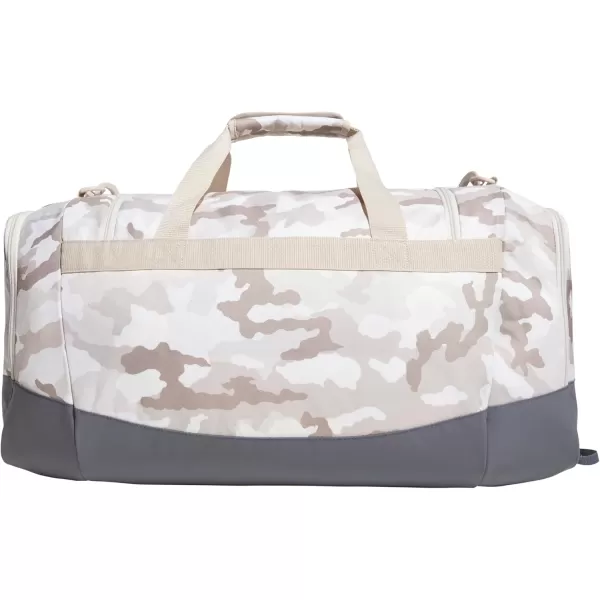 adidas Defender 4 Medium Duffel Bag BlackSilver Metallic One SizeCamouflage Wonder BeigeOnix Grey