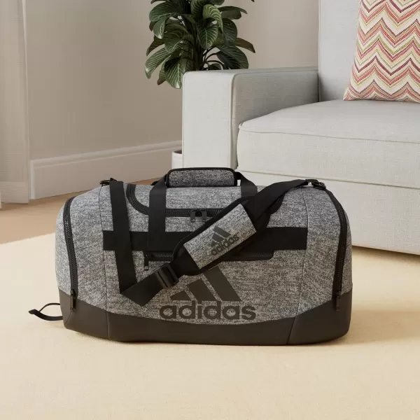 adidas Defender 4 Medium Duffel Bag BlackSilver Metallic One SizeJersey Onix GreyBlack