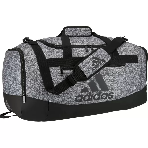 adidas Defender 4 Medium Duffel Bag BlackSilver Metallic One SizeJersey Onix GreyBlack