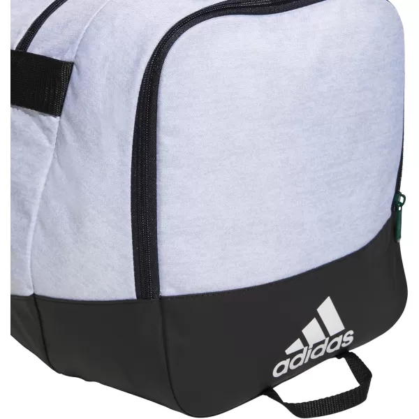 adidas Defender 4 Medium Duffel Bag BlackSilver Metallic One SizeJersey WhiteLegend Ink BlueBlack