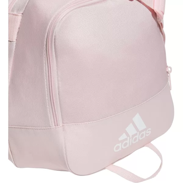 adidas Defender 4 Medium Duffel Bag BlackSilver Metallic One SizeSandy PinkWhite