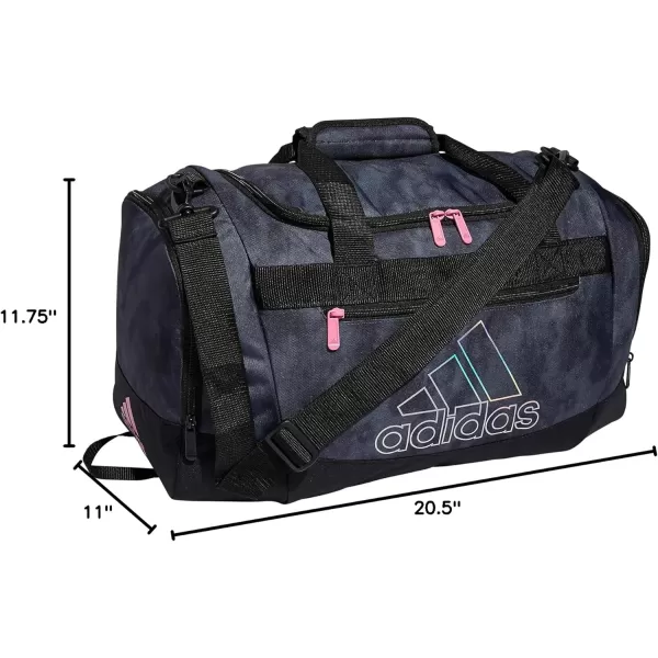 adidas Defender 4 Medium Duffel Bag BlackSilver Metallic One SizeStone Wash CarbonBliss PinkSnowglobe