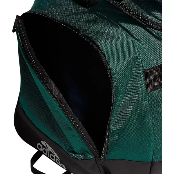 adidas Defender 4 Medium Duffel Bag BlackSilver Metallic One SizeTeam Dark Green