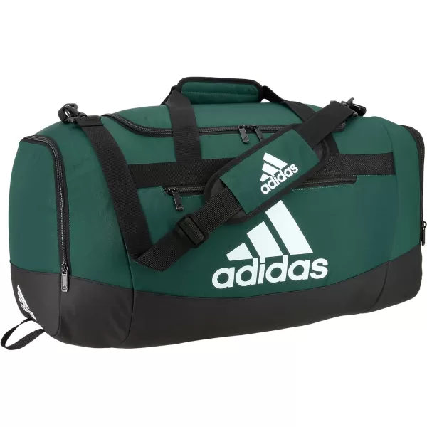 adidas Defender 4 Medium Duffel Bag BlackSilver Metallic One SizeTeam Dark Green