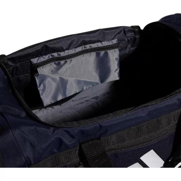 adidas Defender 4 Medium Duffel Bag BlackSilver Metallic One SizeTeam Navy Blue