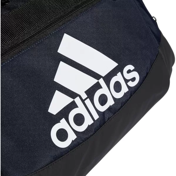 adidas Defender 4 Medium Duffel Bag BlackSilver Metallic One SizeTeam Navy Blue