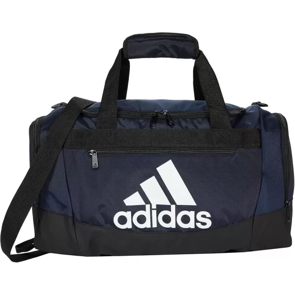 adidas Defender 4 Medium Duffel Bag BlackSilver Metallic One SizeTeam Navy Blue