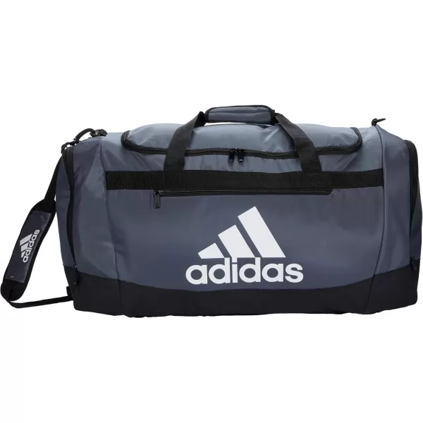 adidas Defender 4 Medium Duffel Bag BlackSilver Metallic One SizeTeam Onix Grey