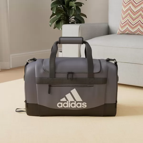 adidas Defender 4 Medium Duffel Bag BlackSilver Metallic One SizeTeam Onix Grey