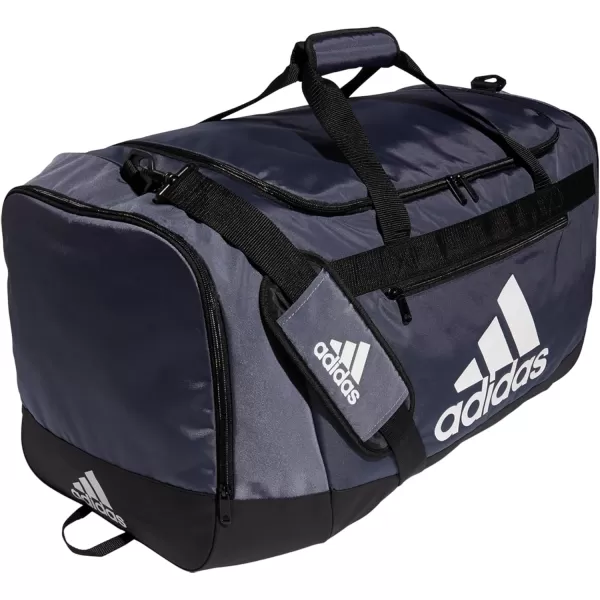 adidas Defender 4 Medium Duffel Bag BlackSilver Metallic One SizeTeam Onix Grey