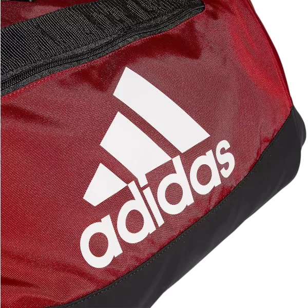 adidas Defender 4 Medium Duffel Bag BlackSilver Metallic One SizeTeam Power Red