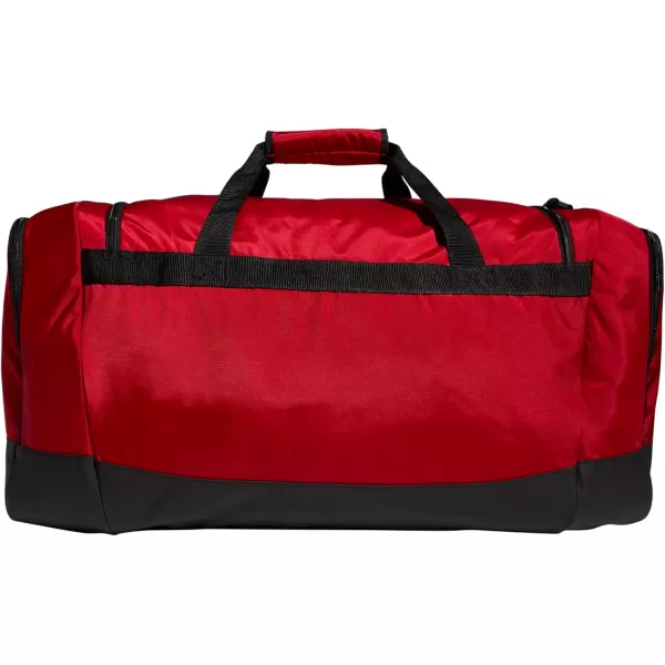 adidas Defender 4 Medium Duffel Bag BlackSilver Metallic One SizeTeam Power Red