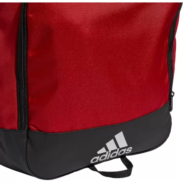 adidas Defender 4 Medium Duffel Bag BlackSilver Metallic One SizeTeam Power Red