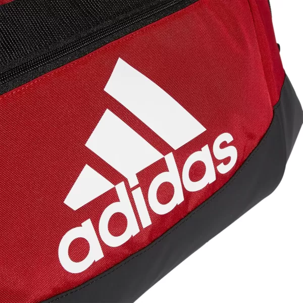 adidas Defender 4 Medium Duffel Bag BlackSilver Metallic One SizeTeam Power Red