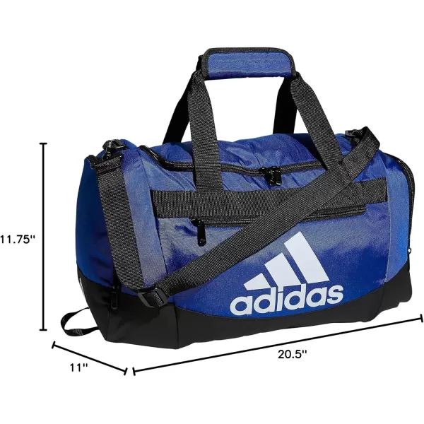 adidas Defender 4 Medium Duffel Bag BlackSilver Metallic One SizeTeam Royal Blue