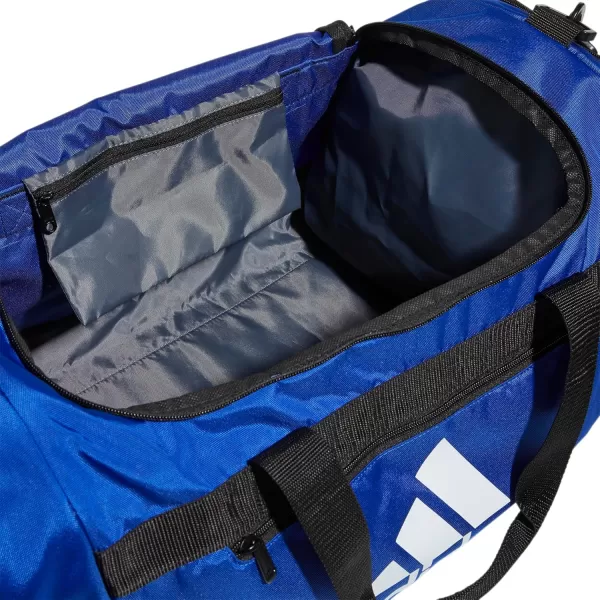 adidas Defender 4 Medium Duffel Bag BlackSilver Metallic One SizeTeam Royal Blue