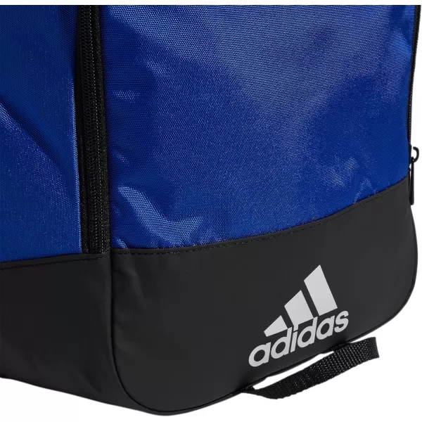 adidas Defender 4 Medium Duffel Bag BlackSilver Metallic One SizeTeam Royal Blue