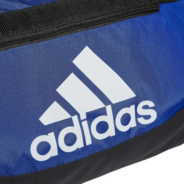 adidas Defender 4 Medium Duffel Bag BlackSilver Metallic One SizeTeam Royal Blue