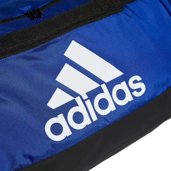 adidas Defender 4 Medium Duffel Bag BlackSilver Metallic One SizeTeam Royal Blue