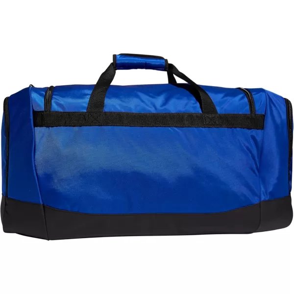 adidas Defender 4 Medium Duffel Bag BlackSilver Metallic One SizeTeam Royal Blue