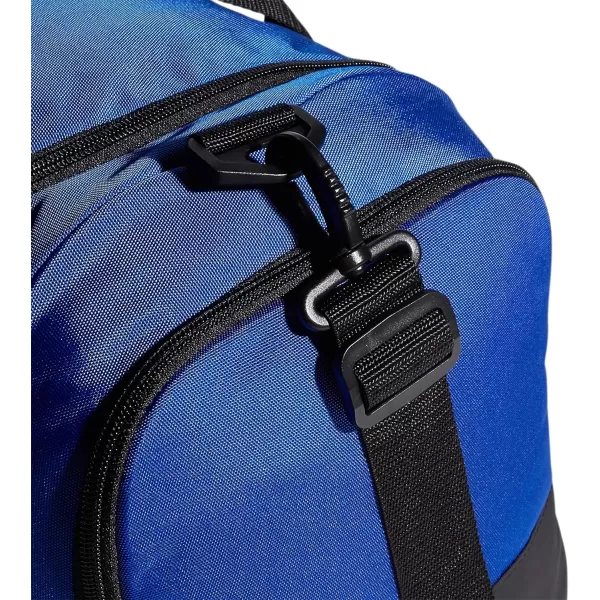 adidas Defender 4 Medium Duffel Bag BlackSilver Metallic One SizeTeam Royal Blue