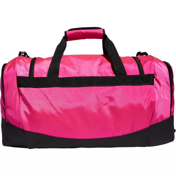 adidas Defender 4 Medium Duffel Bag BlackSilver Metallic One SizeTeam Shock Pink