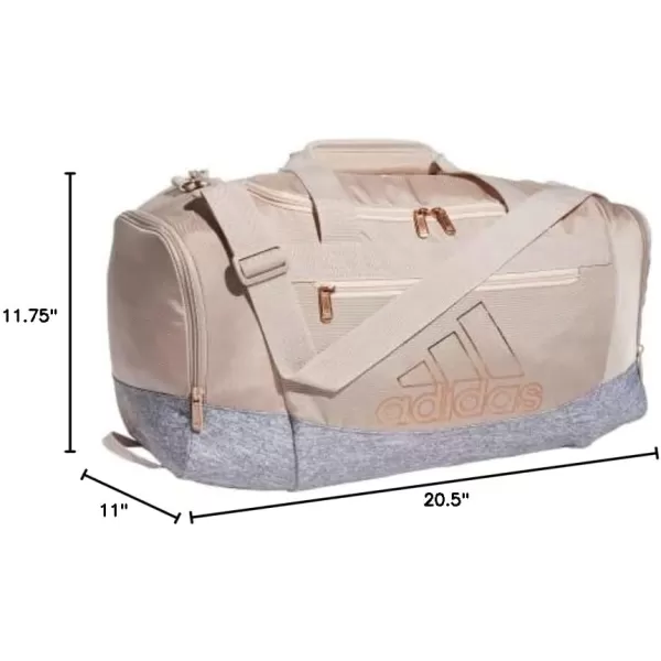 adidas Defender 4 Medium Duffel Bag BlackSilver Metallic One SizeWonder Taupe BeigeJersey GreyRose Gold