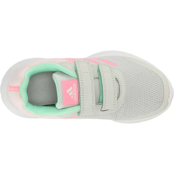 adidas Kids Tensaur Run ShoeGrey OneBeam PinkPulse Mint Cross Strap