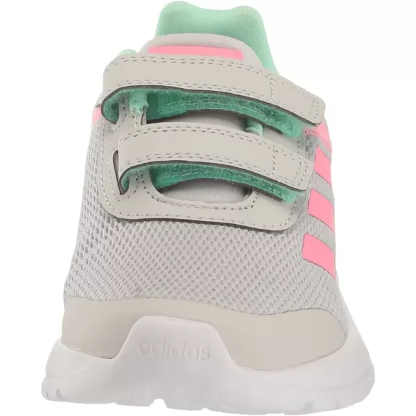 adidas Kids Tensaur Run ShoeGrey OneBeam PinkPulse Mint Cross Strap