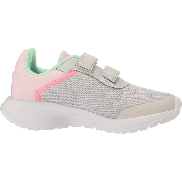 adidas Kids Tensaur Run ShoeGrey OneBeam PinkPulse Mint Cross Strap