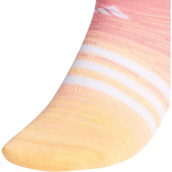 adidas KidsGirls Superlite No Show Socks 6PairHazy RoseHazy BlueWhite