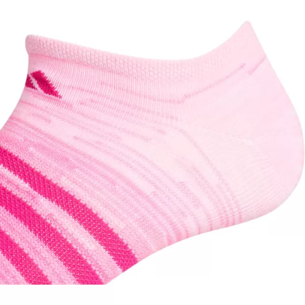 adidas KidsGirls Superlite No Show Socks 6PairShock PinkUnity Ink BlueHires Coral