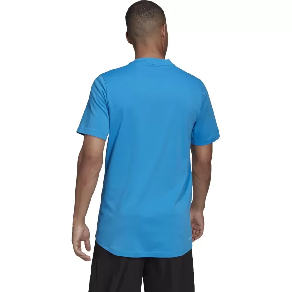 adidas Mens Aeroready Designed 2 Move Feelready Sport TeeBlue Rush