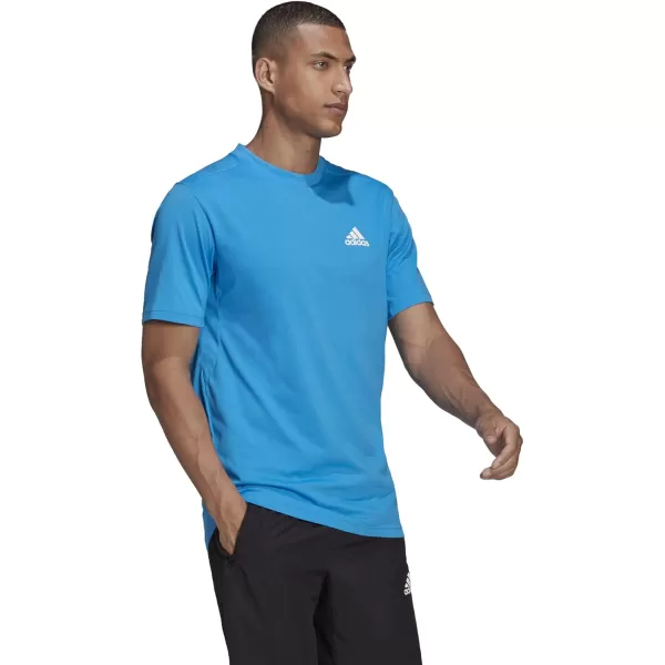 adidas Mens Aeroready Designed 2 Move Feelready Sport TeeBlue Rush