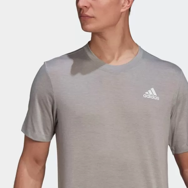 adidas Mens Aeroready Designed 2 Move Feelready Sport TeeGrey