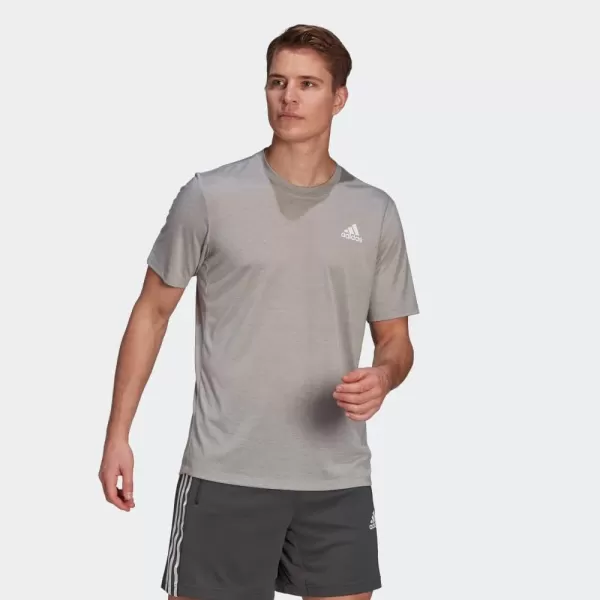 adidas Mens Aeroready Designed 2 Move Feelready Sport TeeGrey