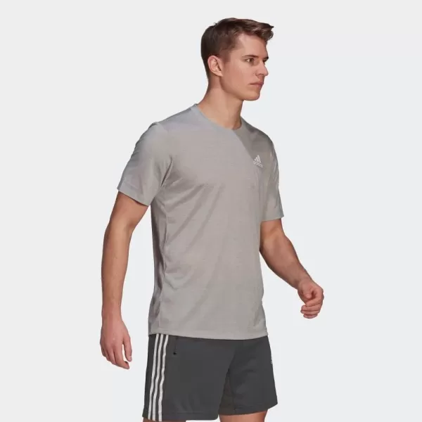 adidas Mens Aeroready Designed 2 Move Feelready Sport TeeGrey