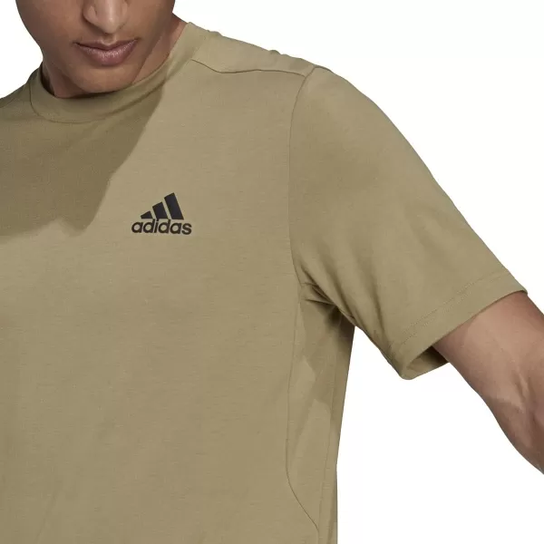 adidas Mens Aeroready Designed 2 Move Feelready Sport TeeOrbit GreenBlack