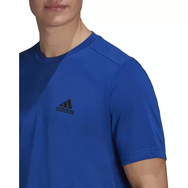 adidas Mens Aeroready Designed 2 Move Feelready Sport TeeRoyal Blue  Black