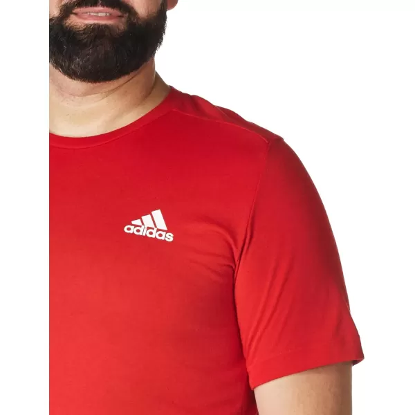 adidas Mens Aeroready Designed 2 Move Feelready Sport TeeScarletWhite