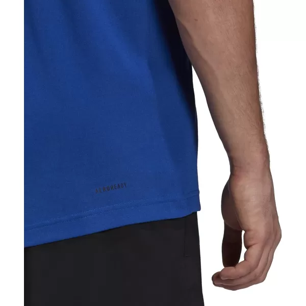 adidas Mens Aeroready Designed 2 Move Feelready Sport TeeTeam Royal BlueBlack