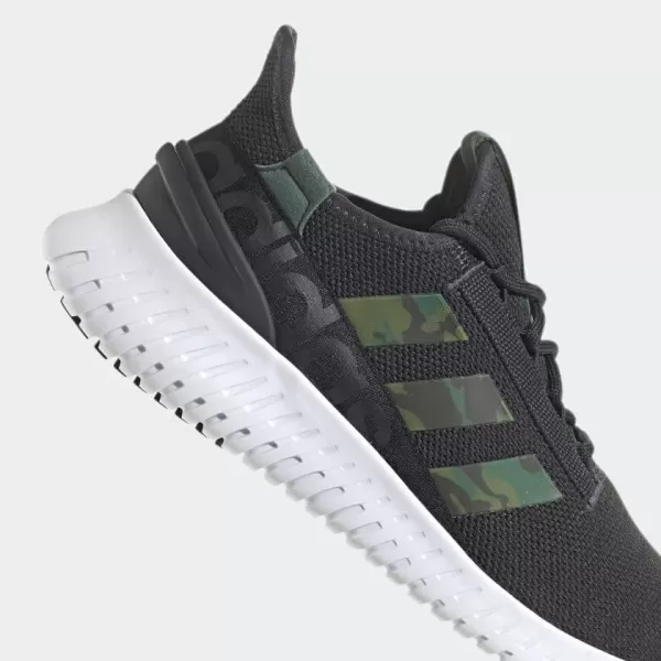 adidas Mens Kaptir 20 Running ShoesBlackBlackGreen Oxide