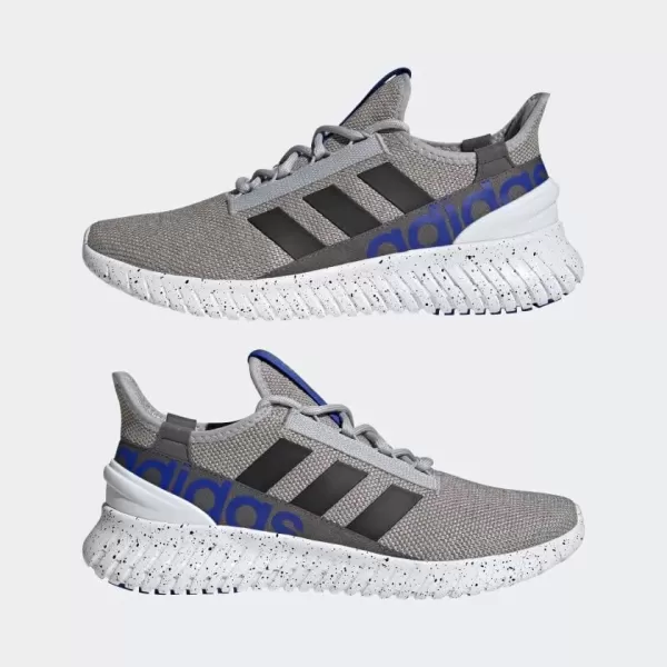 adidas Mens Kaptir 20 Running ShoesGreyBlackLucid Blue