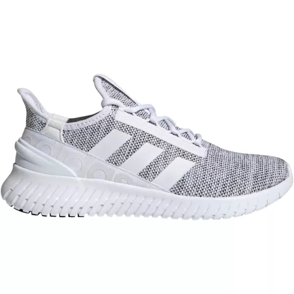 adidas Mens Kaptir 20 Running ShoesWhiteWhiteBlack